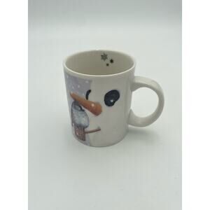 Eklund "Pipe Dreams" Shane Dimmick 2002 Winter Snowman Coffee Cup, White